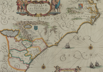 Colonial map of north america