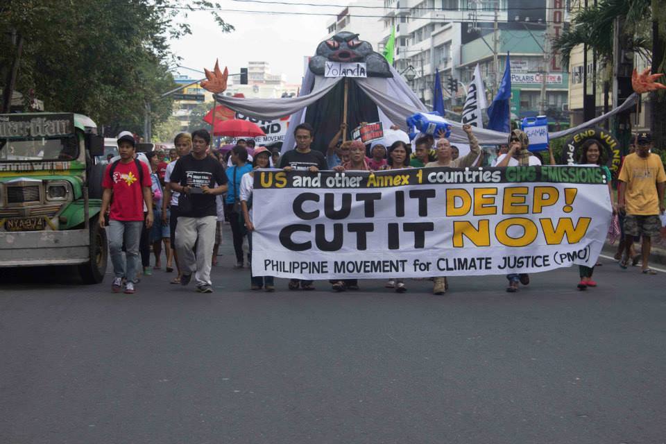 Super typhoon Yolanda (Typhoon Haiyan) climate justice rally, US Embassy Manila, November 11 2013.