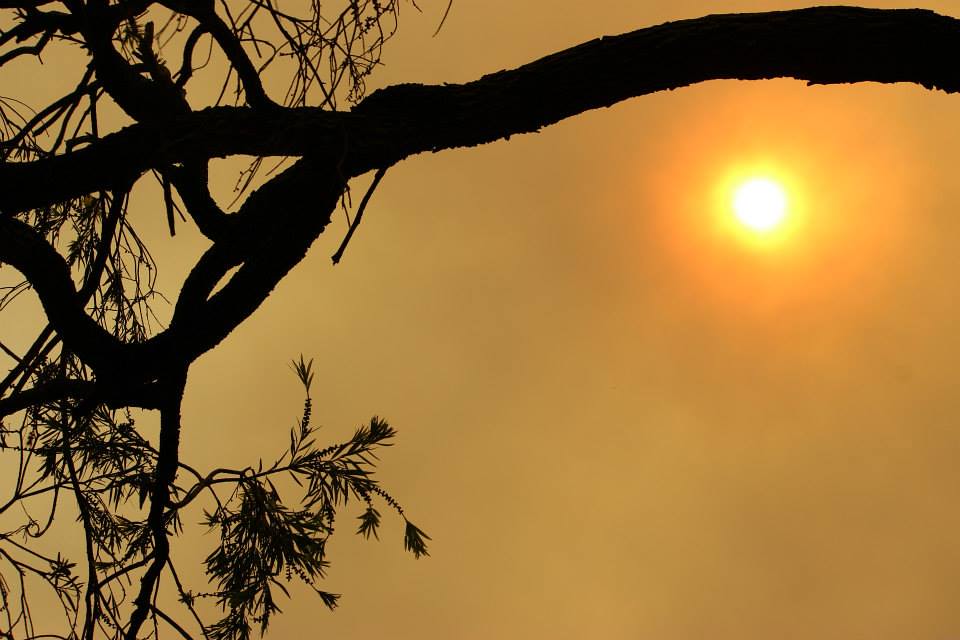 NSW bushfire smoke over Sydney, Octover 17 2013.