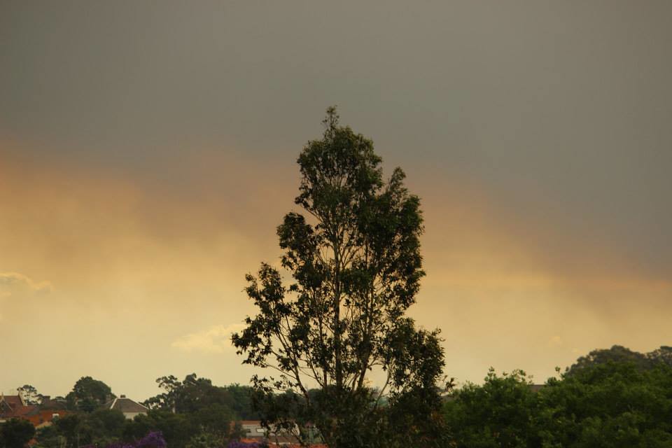 NSW bushfire smoke over Sydney, Octover 17 2013.