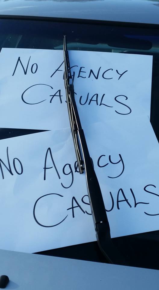 No agency casuals.
