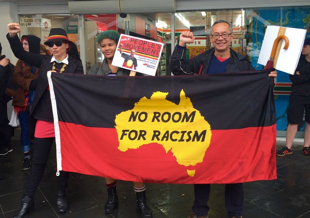 Anti-racist rally-goers in Blacktown, June 4, 2016.