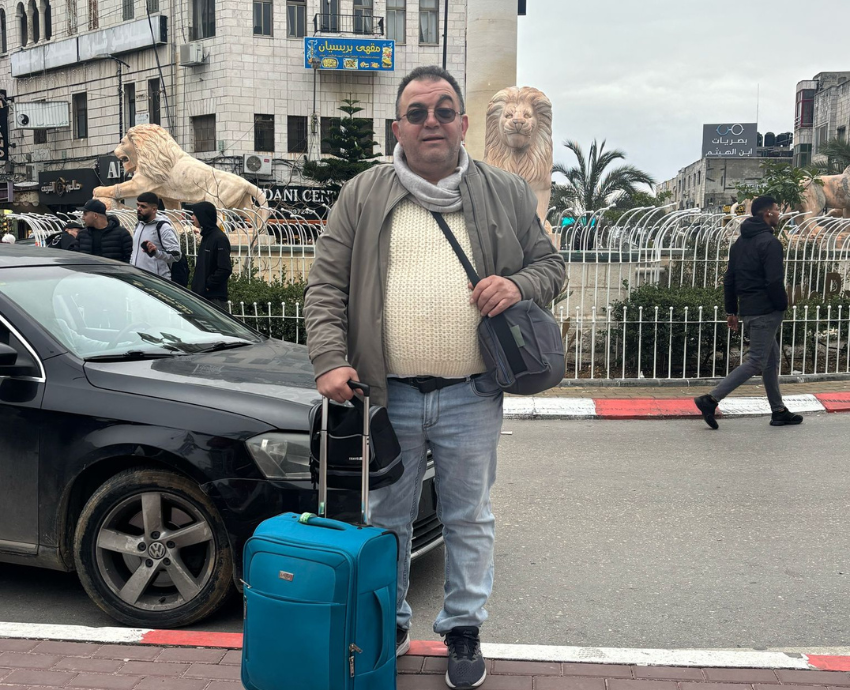 Man with suitcase
