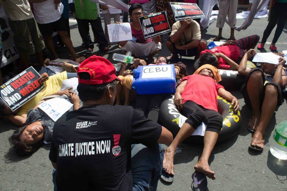 Super typhoon Yolanda (Typhoon Haiyan) climate justice rally, US Embassy Manila, November 11 2013.