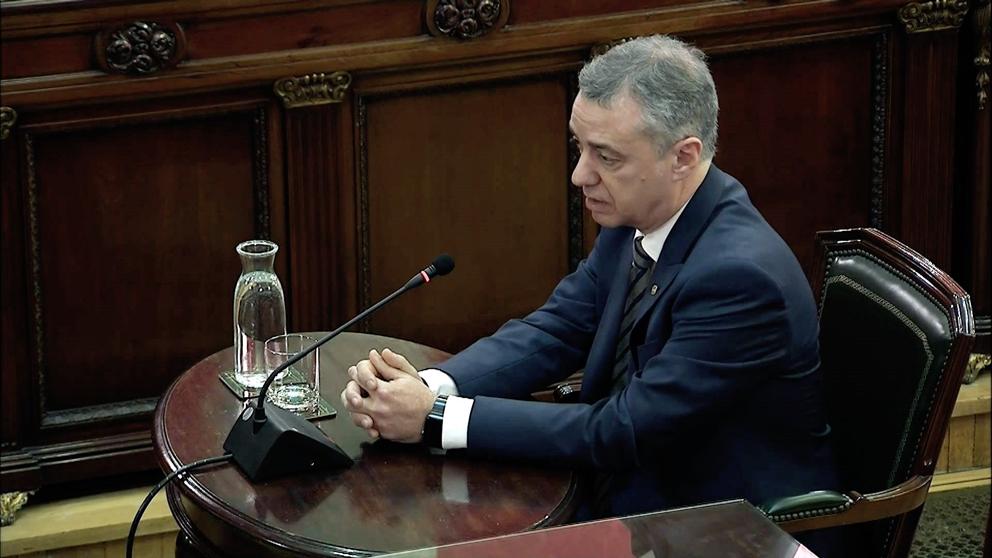 Iñigo Urkullu, president of the Basque Autonomous Community, gives evidence