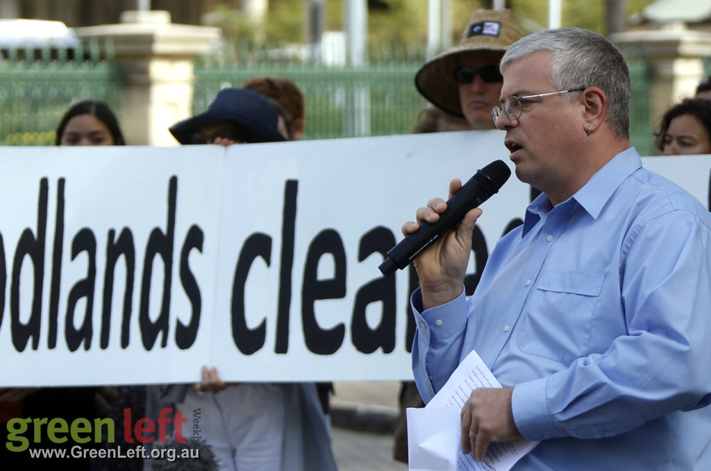 Stop land clearing protest, Brisbane August 17 2016.
