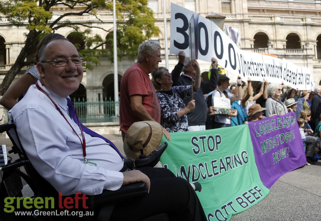 Stop land clearing protest, Brisbane August 17 2016.
