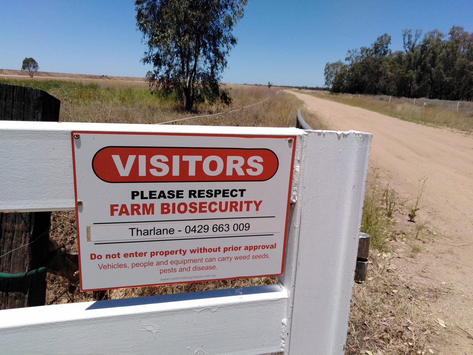 Farm biosecurity, Wee Waa, NSW