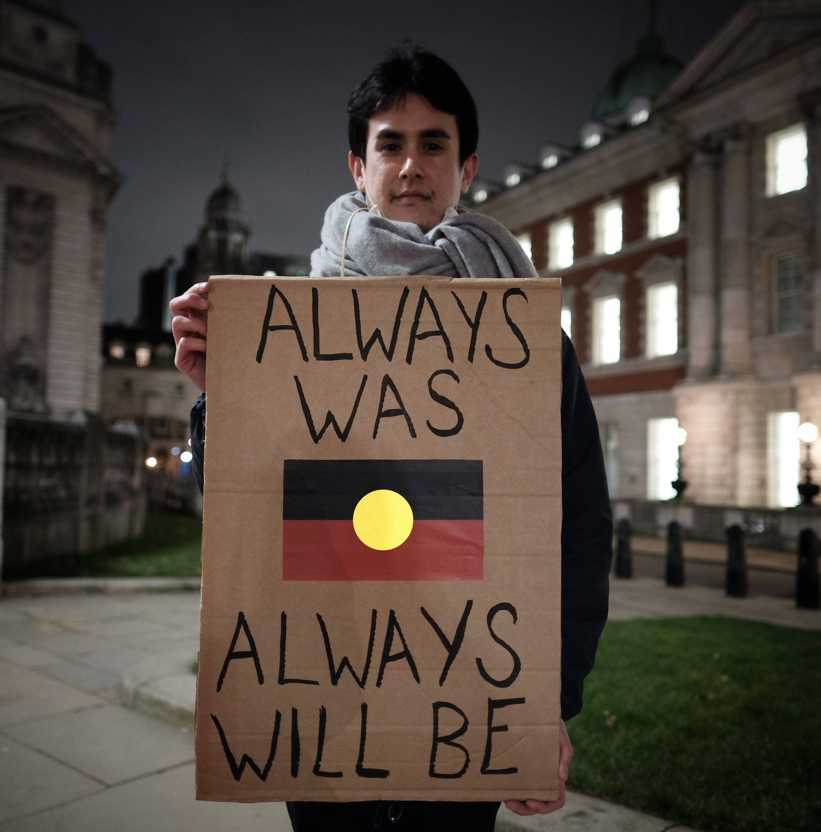 London protest Invasion Day 2022 cr Angela Christophilou