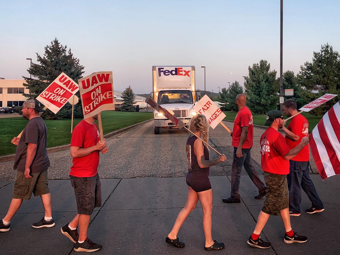 Photos: GM workers take historic strike action