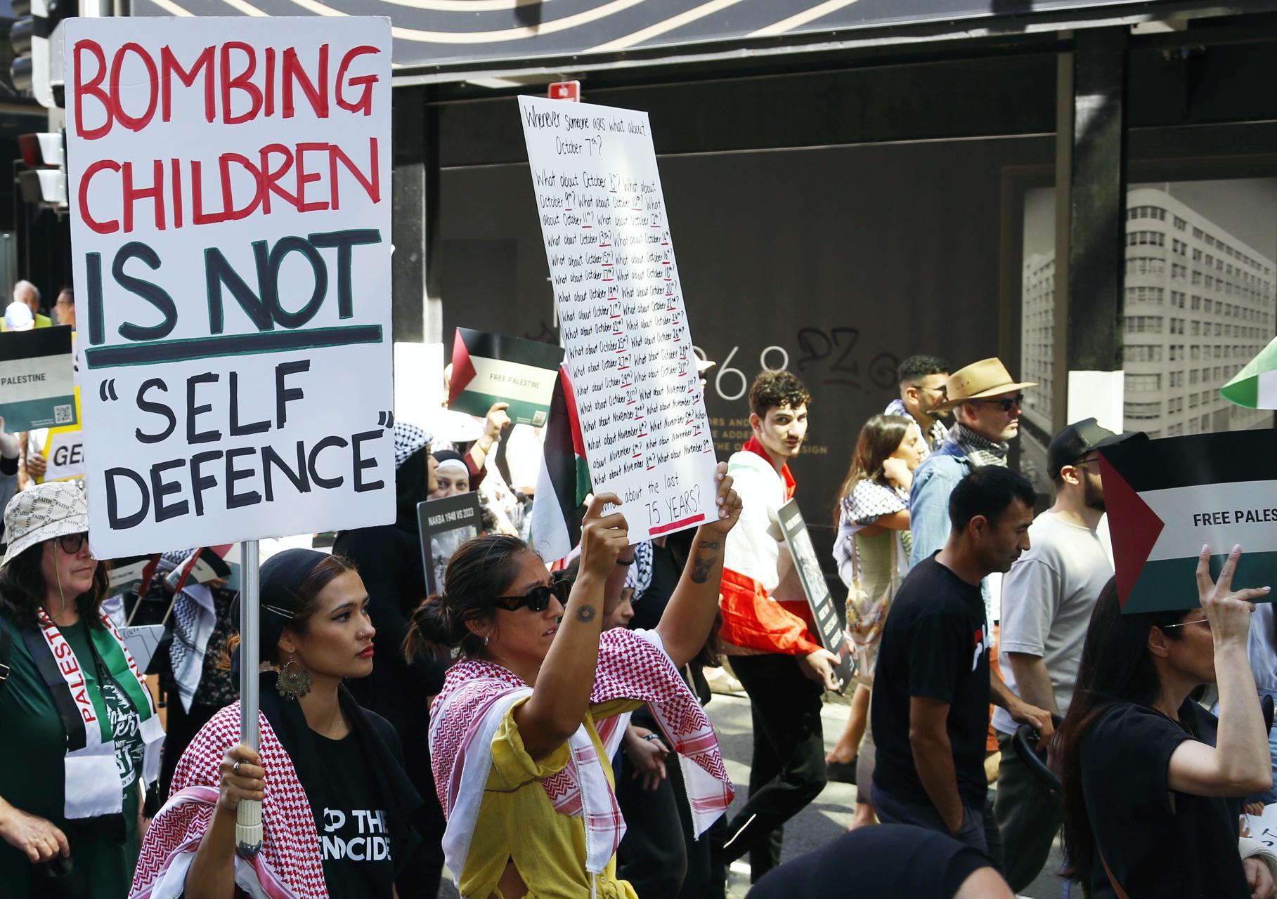 Bombing children is not self defence, Gadi/Sydney