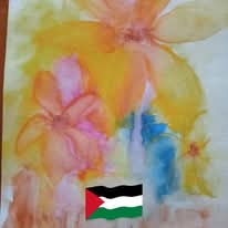 Bowen residents for Palestine badge template