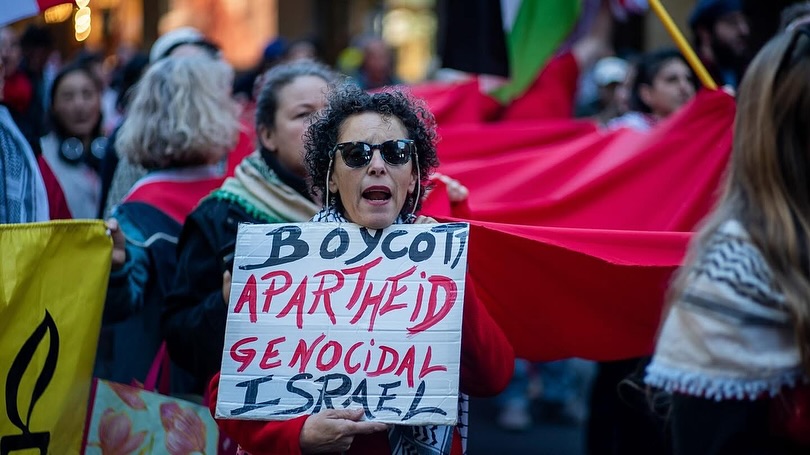 Boycott apartheid and genocide, Gadigal Country/Sydney, June 8 Boycott apartheid and genocide, Gadigal Country/Sydney, June 8