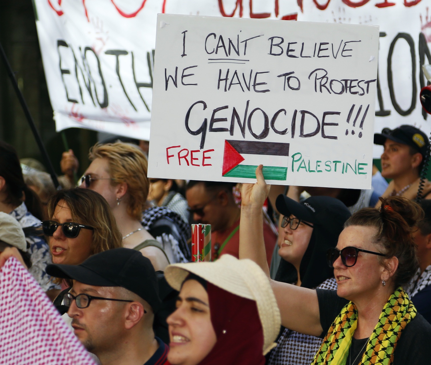 Protesting against genocide, Meanjin/Brisbane