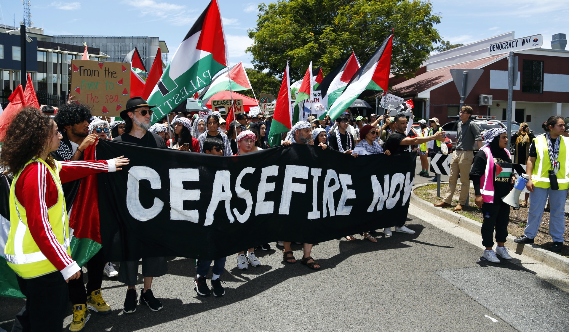 Ceasefire now, Meanjin/Brisbane, December 3