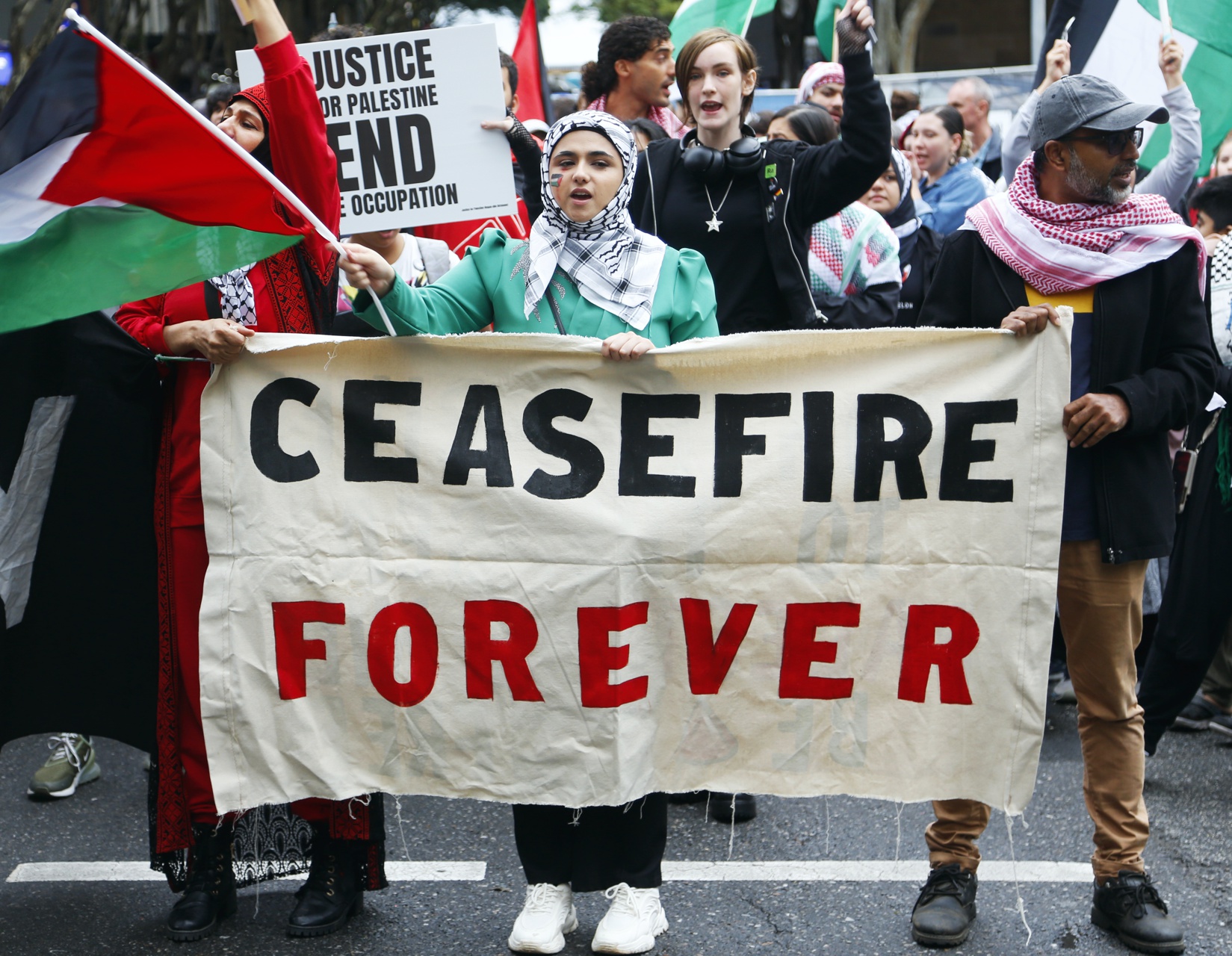 Ceasefire forever, Magan-djin/Brisbane, April 21