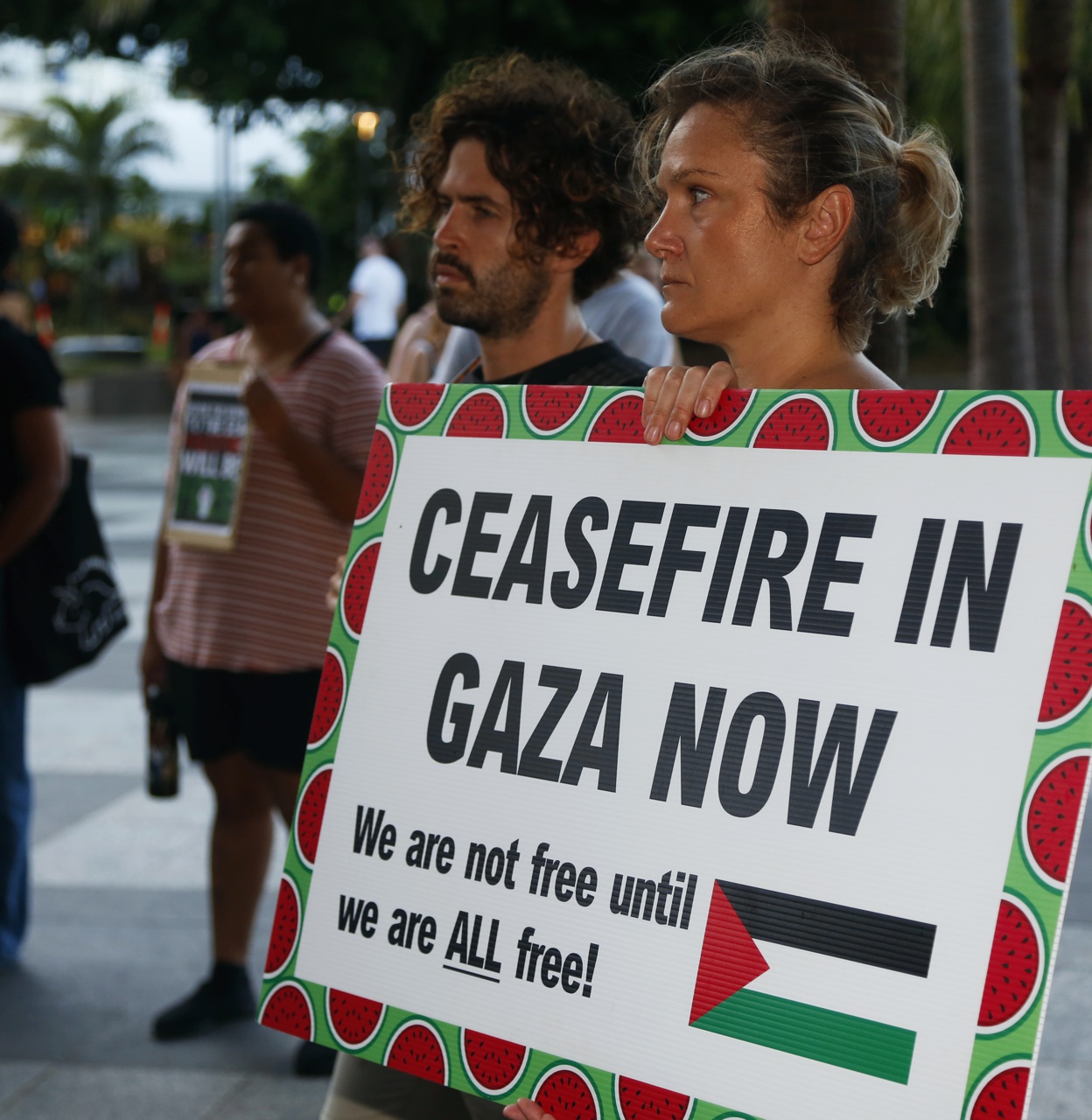 Ceasefire in Gaza now, Gimuy/Cairns