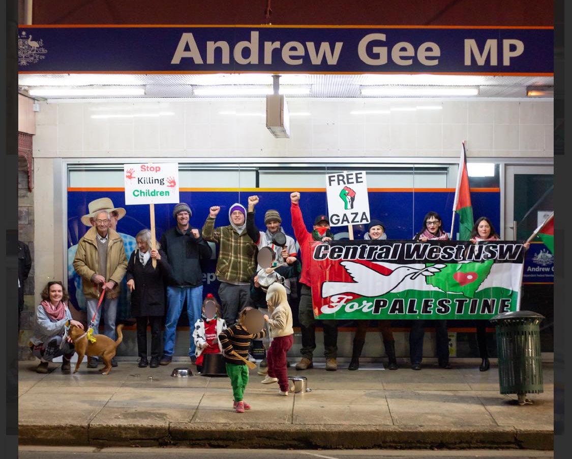 Central West for Palestine protest