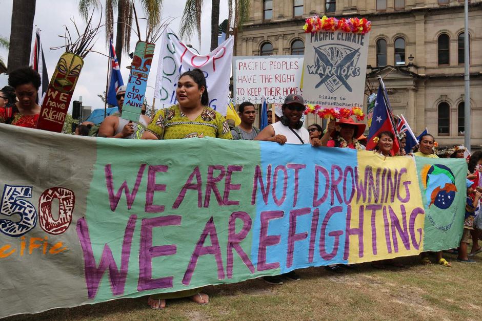 Climate change rally Brisbane November 2015.