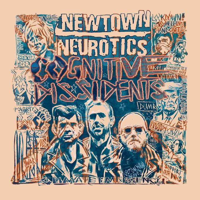 NEWTOWN NEUROTICS - COGNITIVE DISSIDENTS album artwork