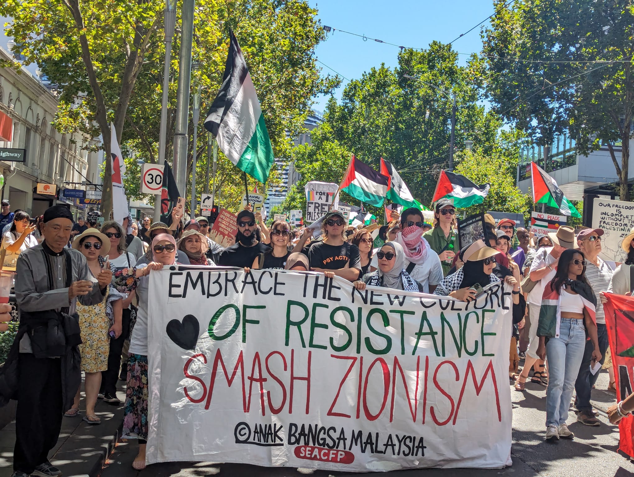 Thousands marched in Naarm/Melbourne. Photo: Jacob Andrewartha