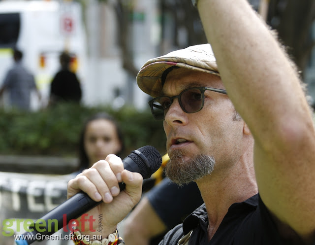 Stop Black Deaths In Custody rally, Perth Aptil 15, 2016.