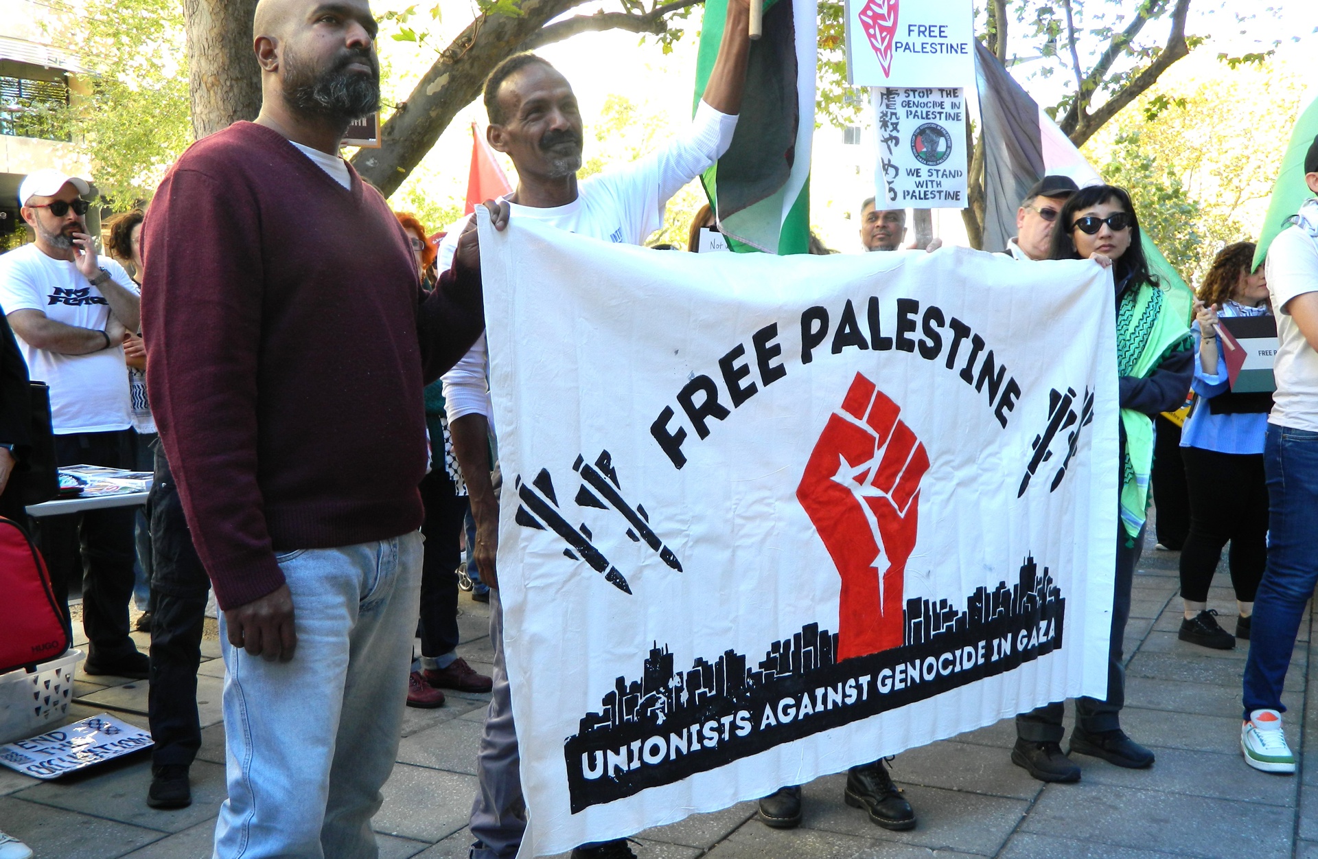 Unionists for a free Palestine, Kaurna Yerta/Adelaide, April 21