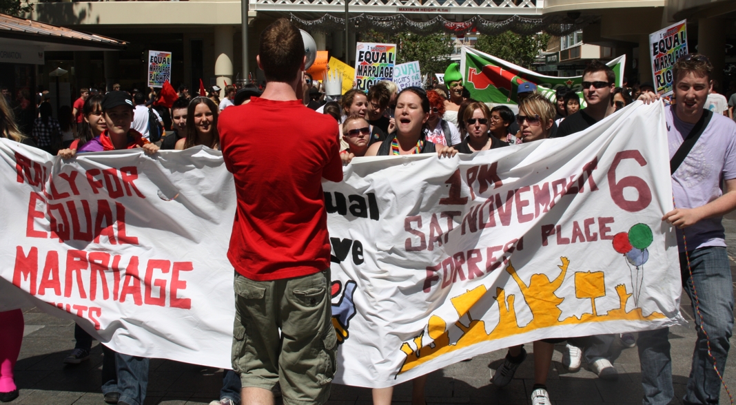 Front of the march