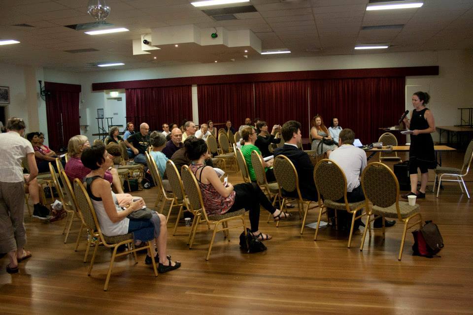 Crowd for Gar Alperovitz "Alternative Economics & The Pluralist Commonwealth".