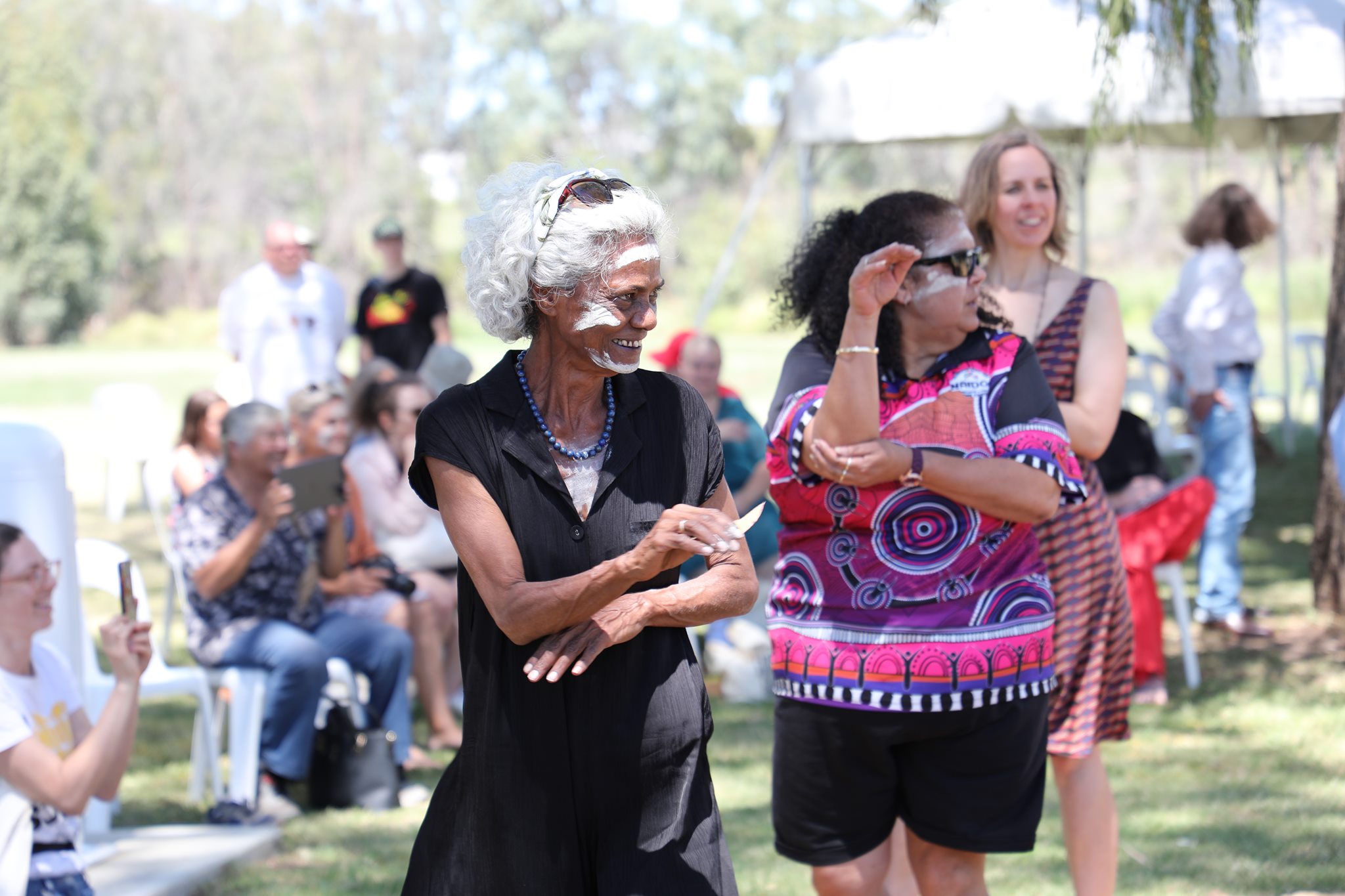 Polly Cutmore at the Gathering For Gomeroi in Narrabri, courtesy of Koori Mail