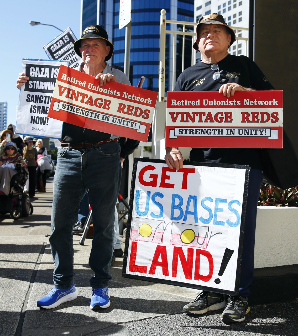 'Get US bases off our land' 'Get US bases off our land'