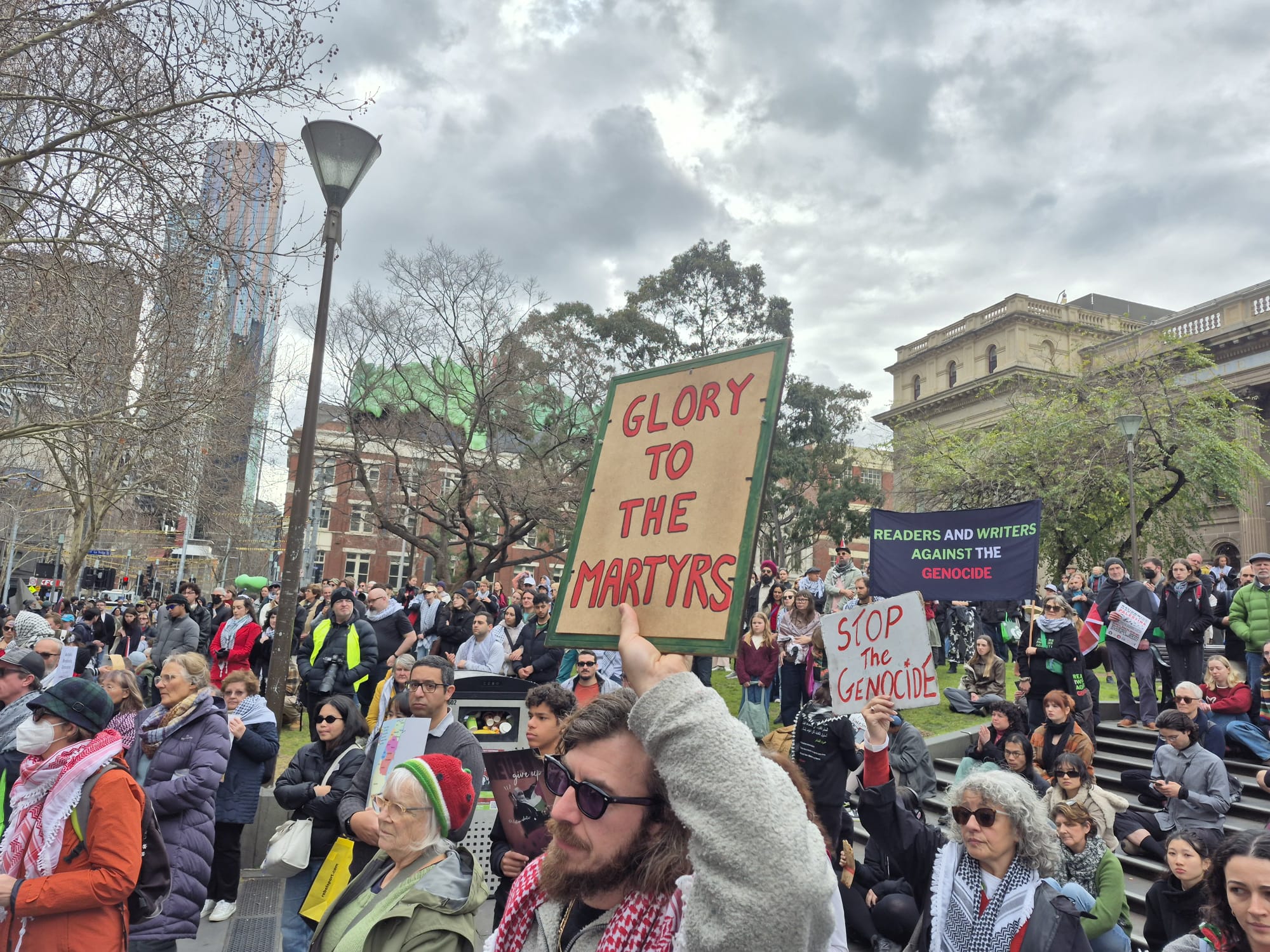 'Glory to the martyrs', Naarm/Melbourne, August 17