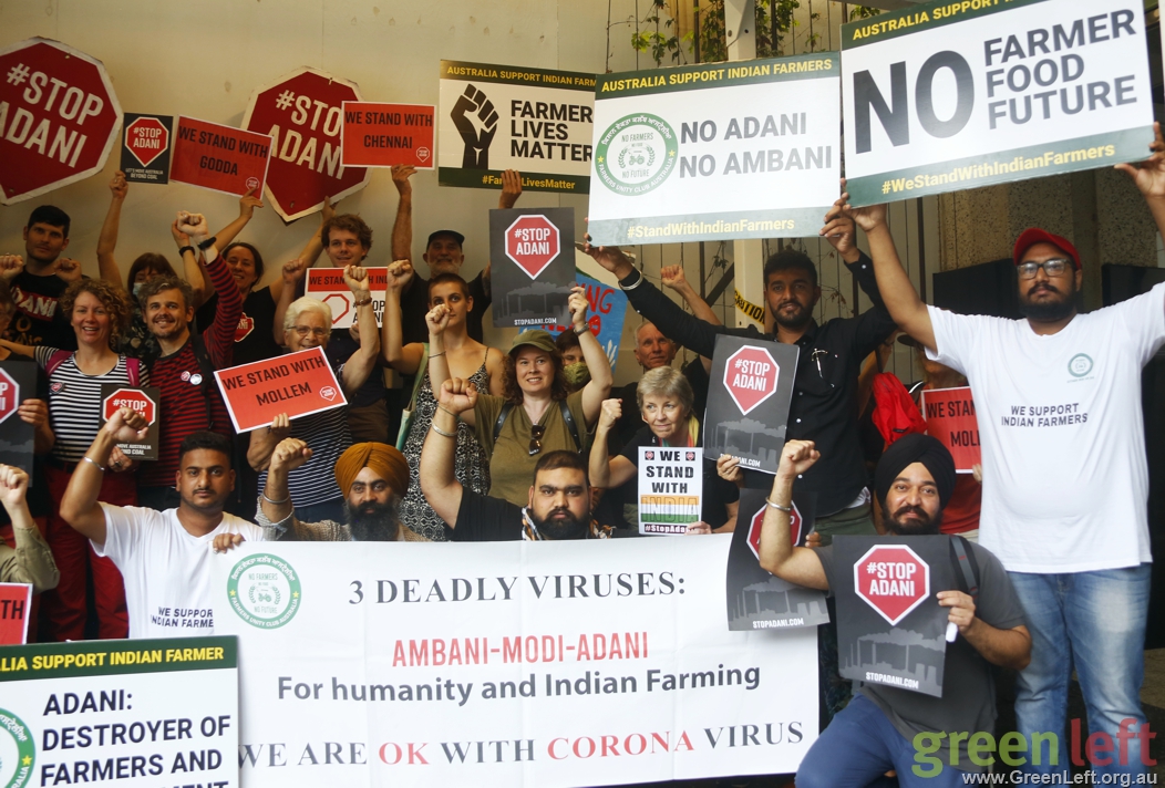 Stop Adani expresses solidarity with Indian farmers