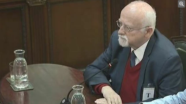 Bernhard von Grünberg, former MP for the German Social Democratic Party, giving evidence