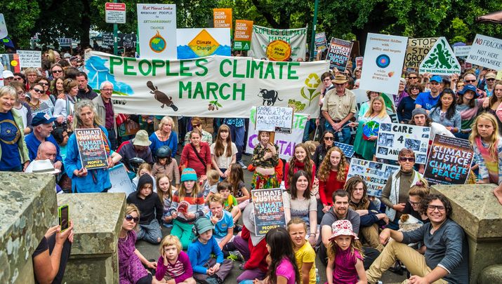 Hobart climate change rally November 2015.
