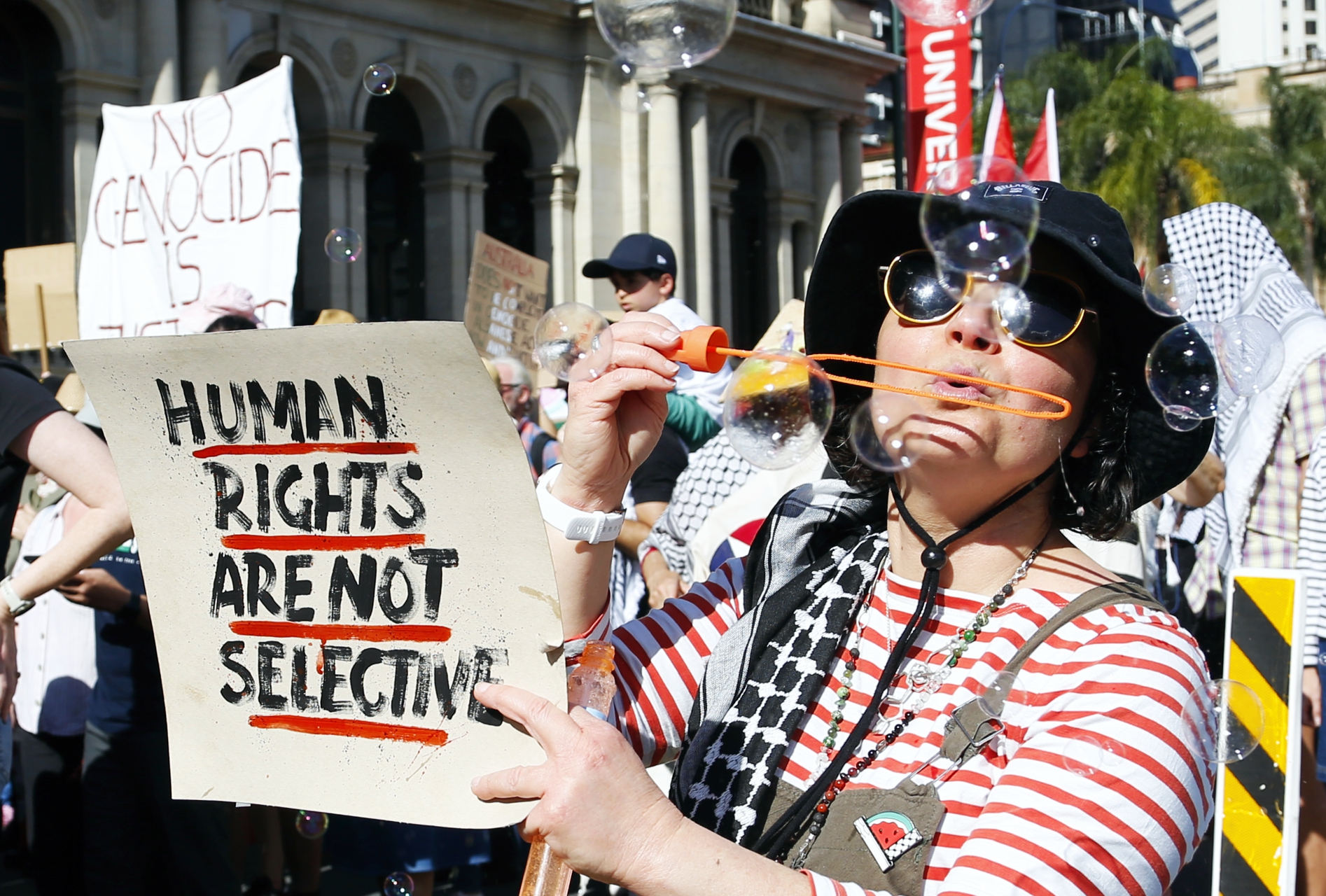 Human rights is not selective, Magan-djin/Brisbane Human rights is not selective, Magan-djin/Brisbane