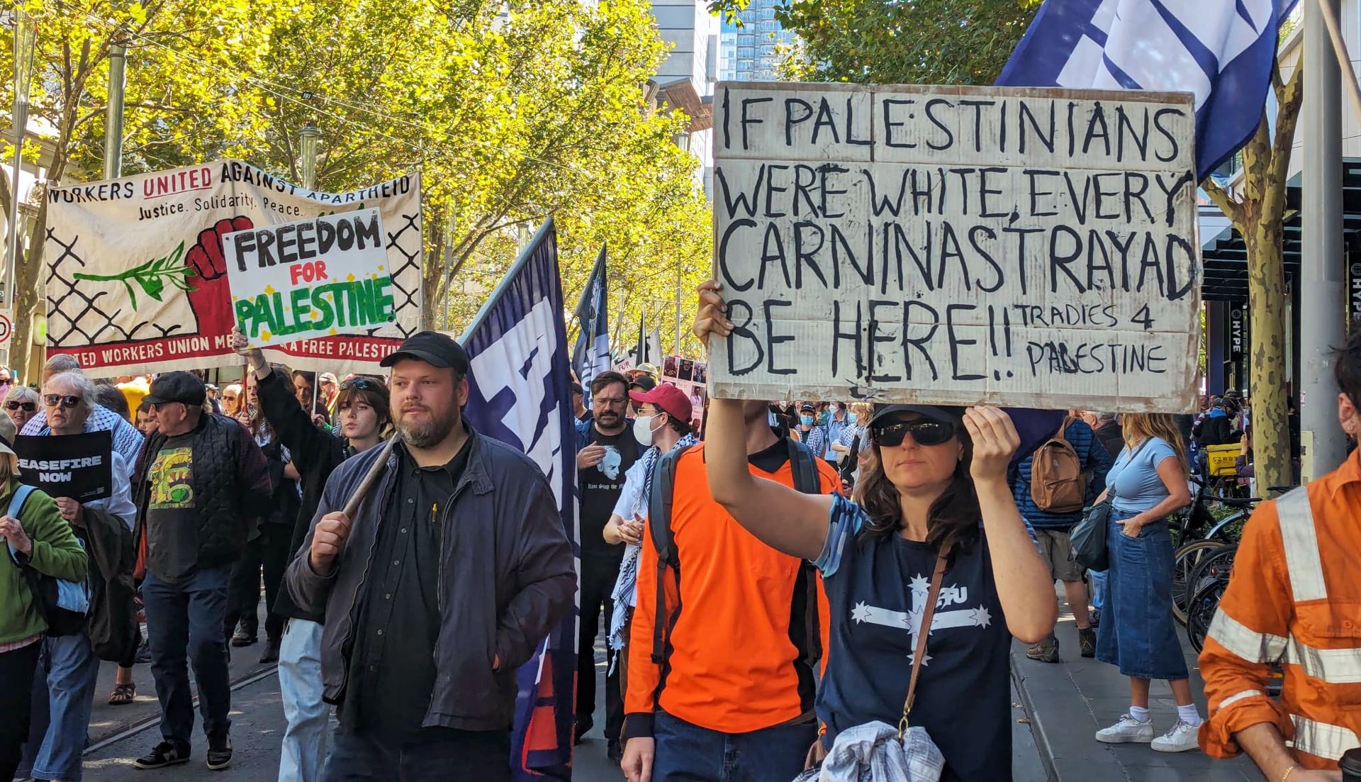 Rallying in Naarm/Melbourne, March 24
