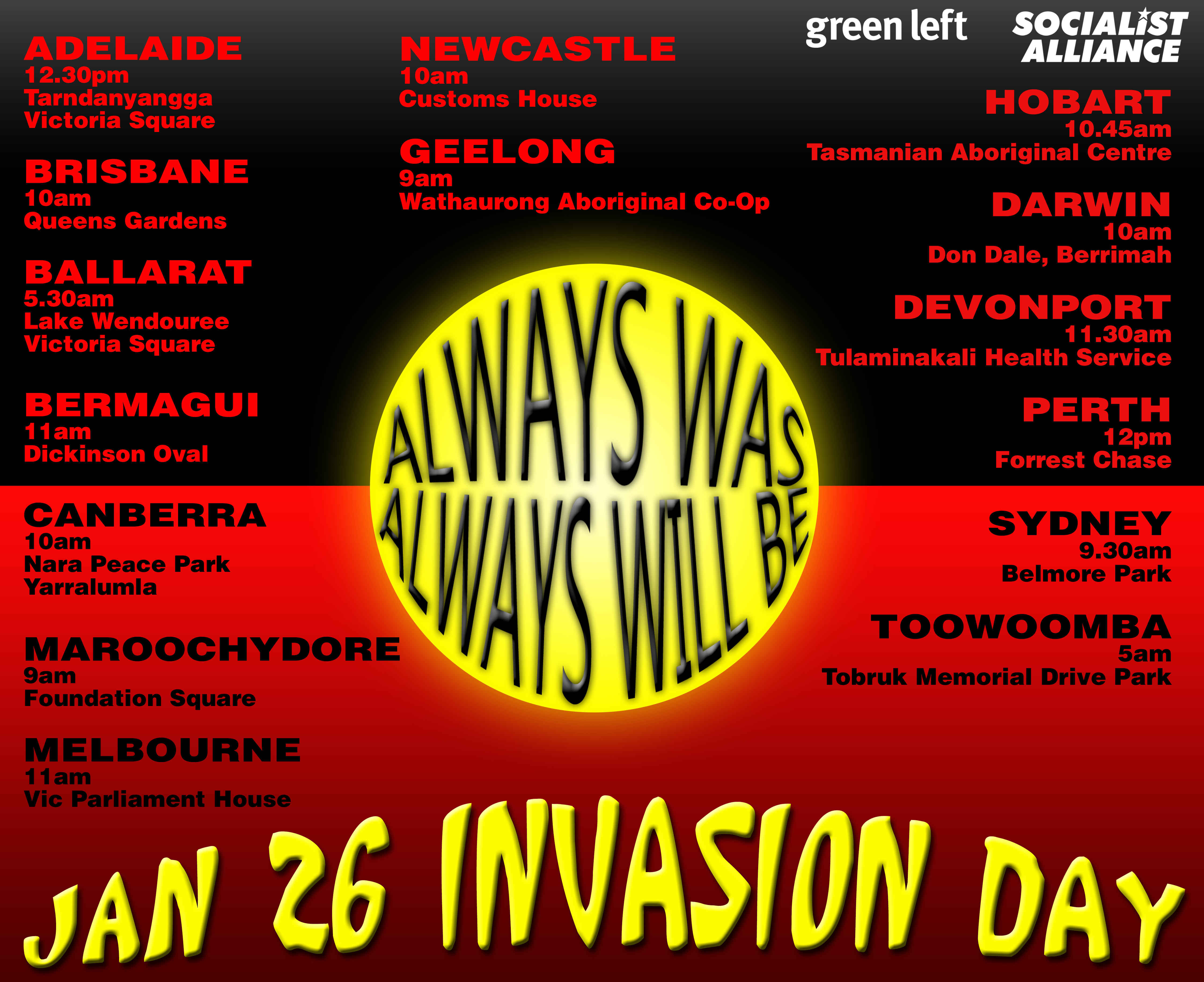 Invasion Day 2023: Find your nearest rally or event