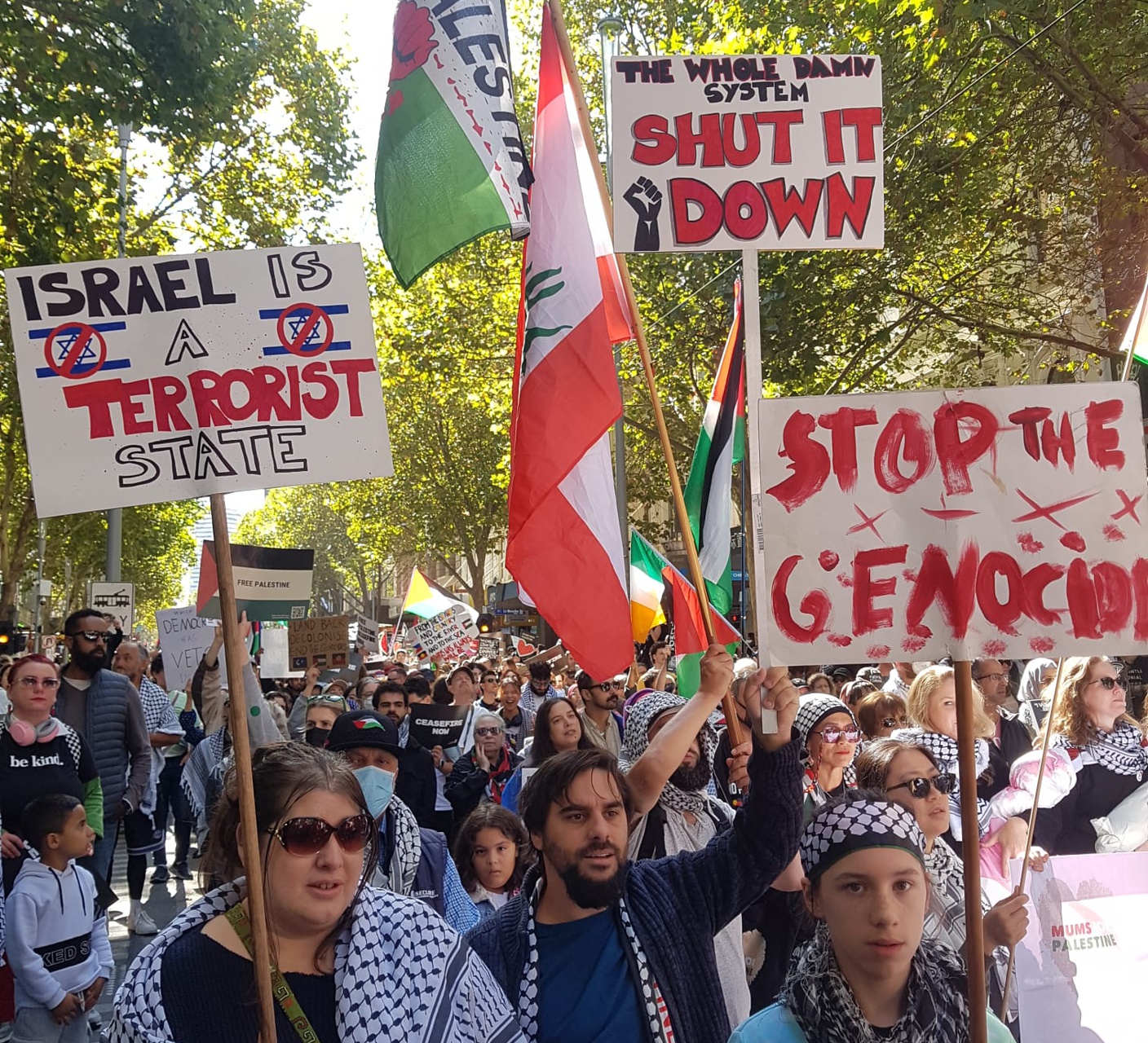 'Israel is a terror state', Naarm/Melbourne, April 21