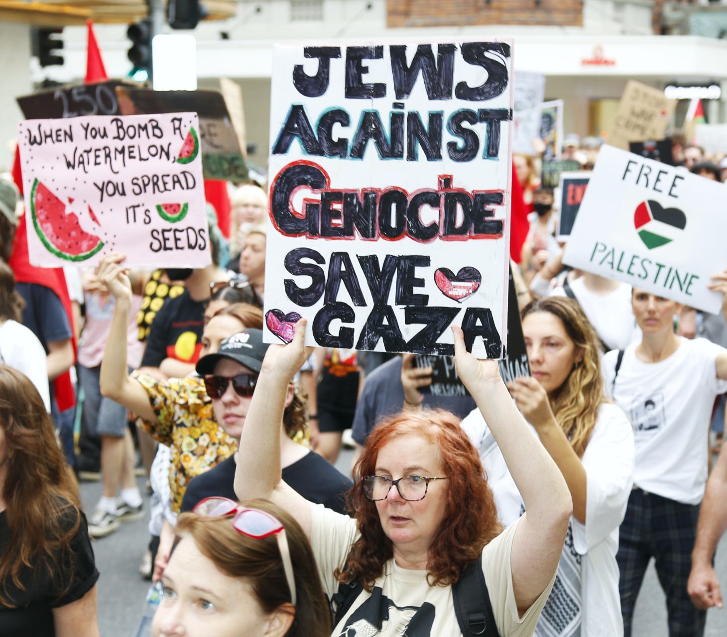 Jews against genocide, Magan-djin/Brisbane, April 7