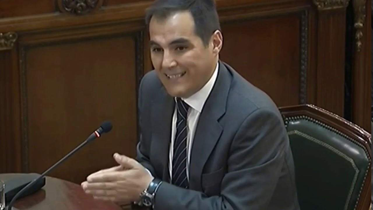 José Antonio Nieto, former Secretary of State for Security under former interior minister Juan Ignacio Zoido, giving evidence