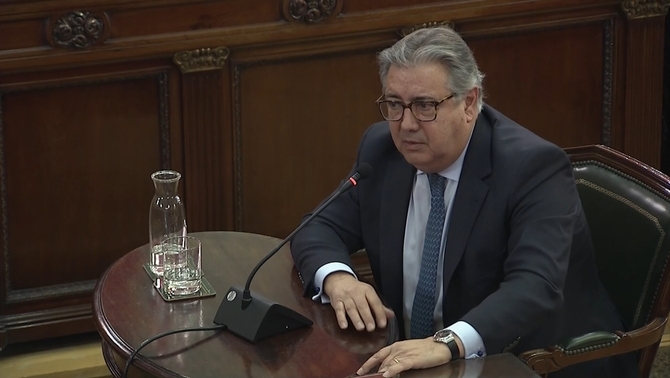 Juan Ignacio Zoido, former Spanish Minister for the Interior, giving evidence