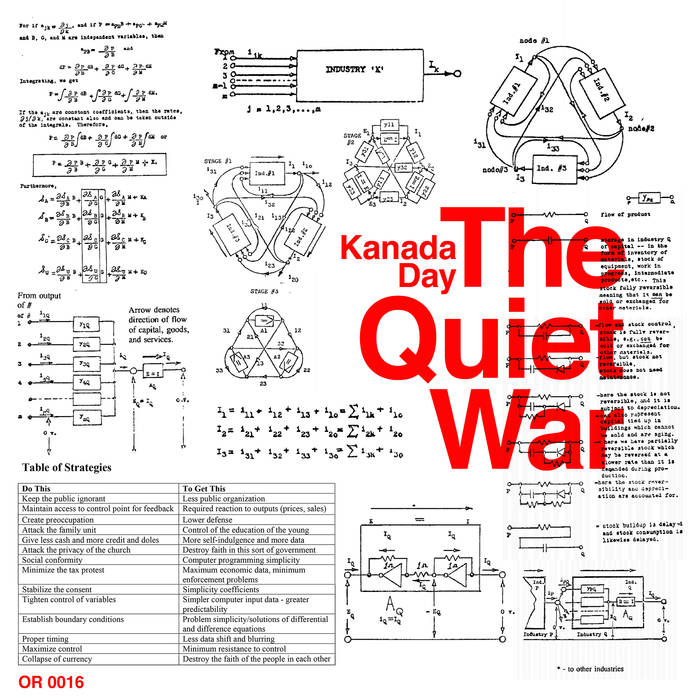 KANADA DAY - THE QUIET WAR album artwork