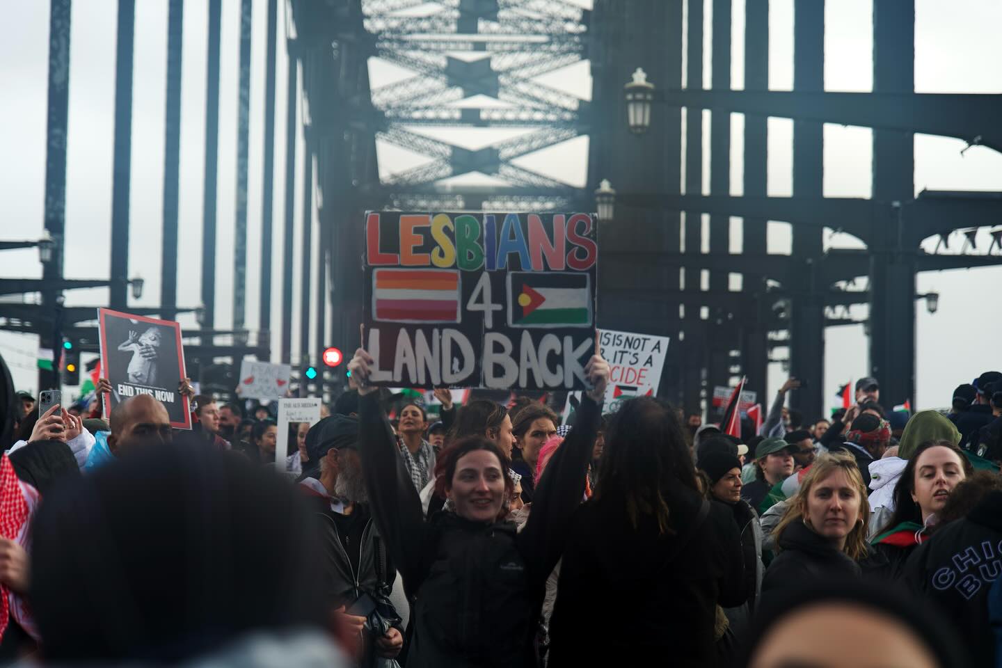 Lesbians for 'Land Back', Gadigal Country/Sydney, August 3