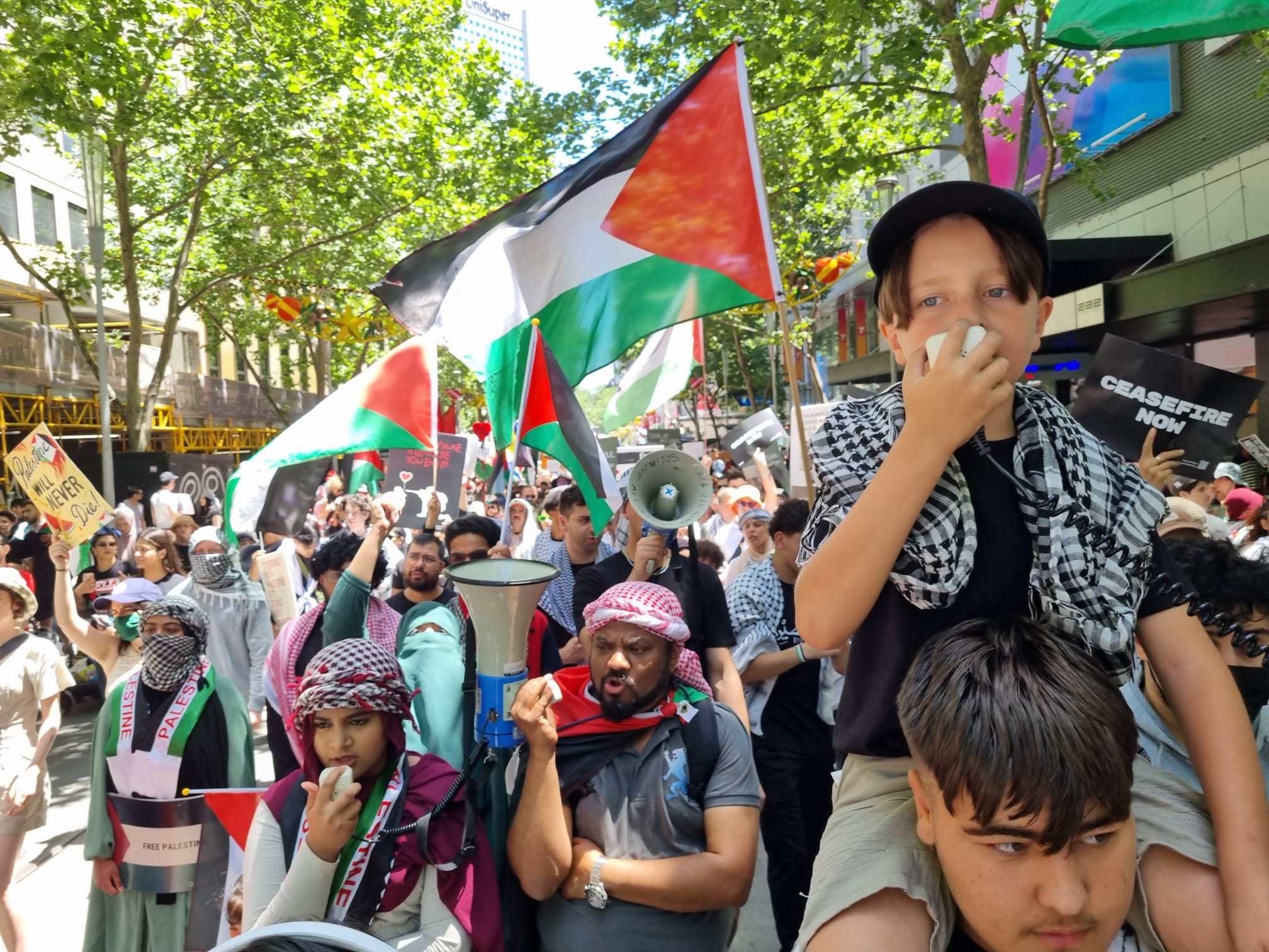 Marching for Gaza in Naarm/Melbourne