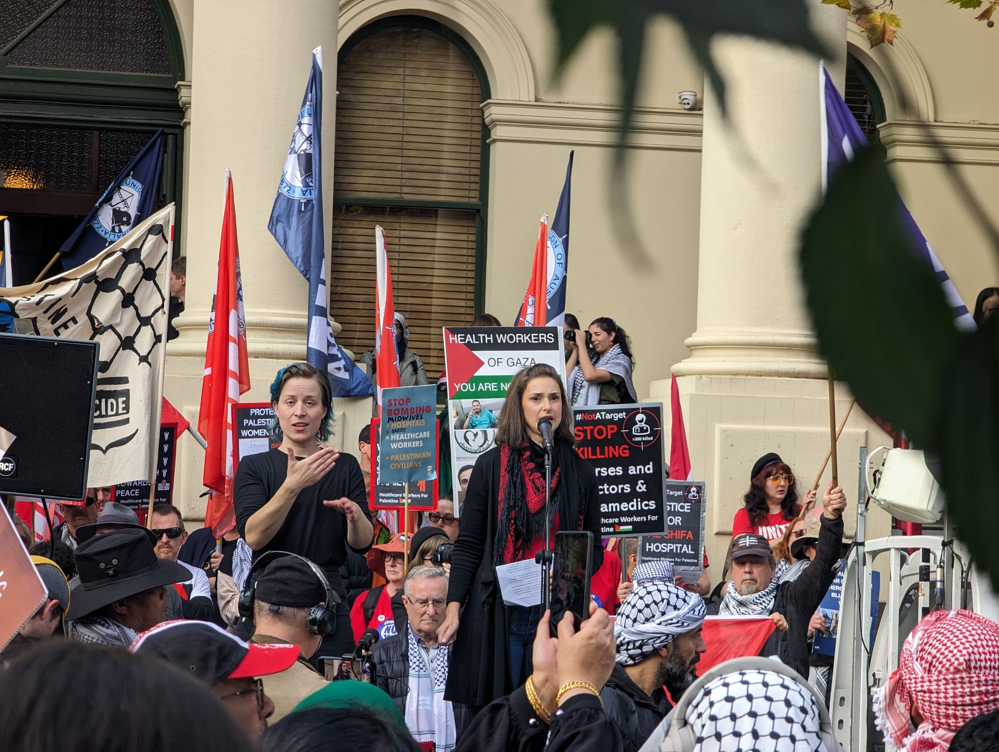 Melbourne May day rally