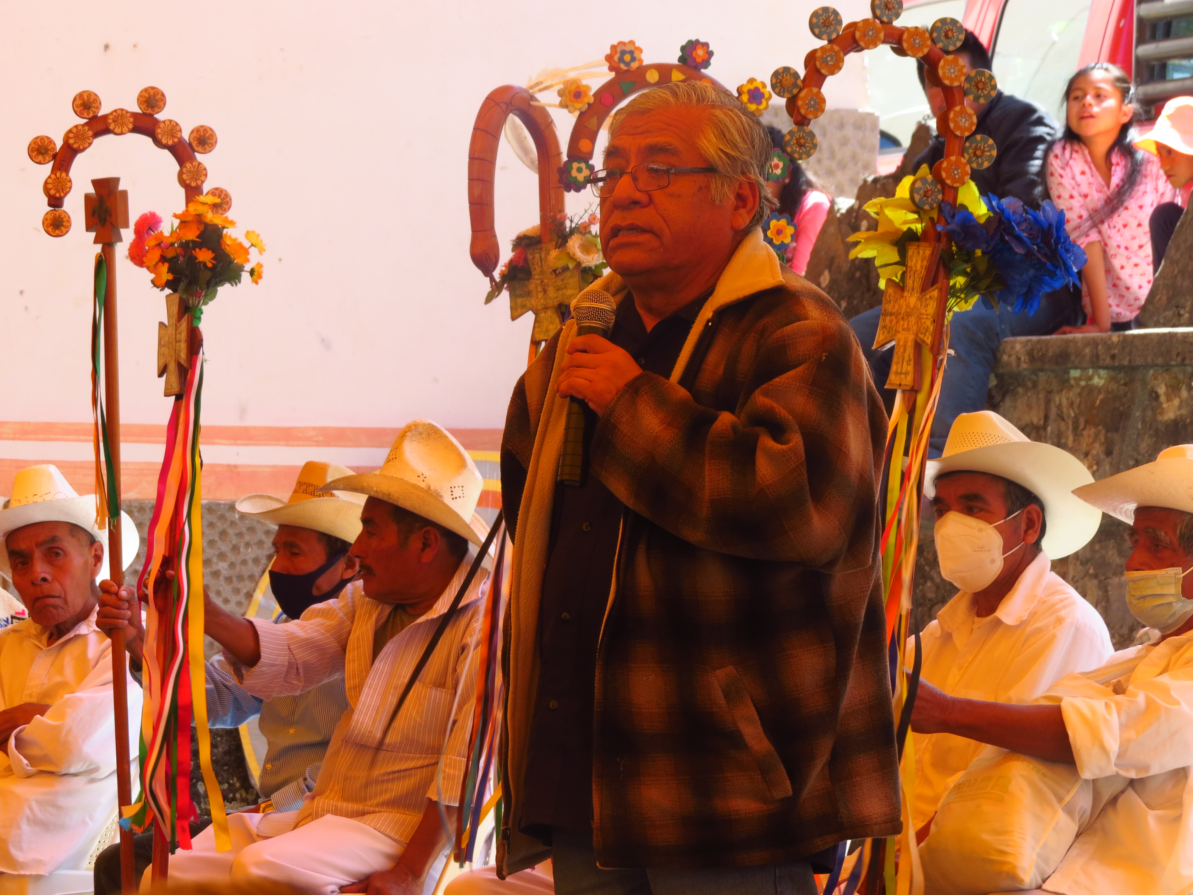 The convoy in Ahuacatlán, where locals have defeated a Walmart mega project 