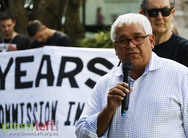 Stop Black Deaths In Custody rally, Perth Aptil 15, 2016.