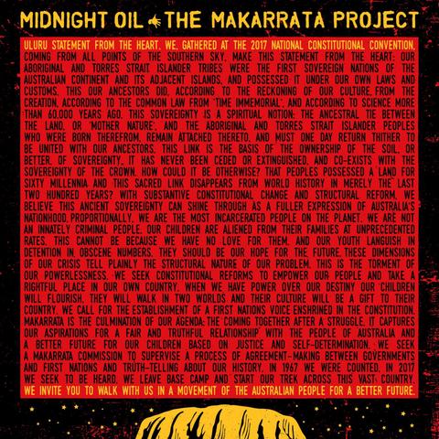 MIDNIGHT OIL - THE MAKARRATA PROJECT album artwork