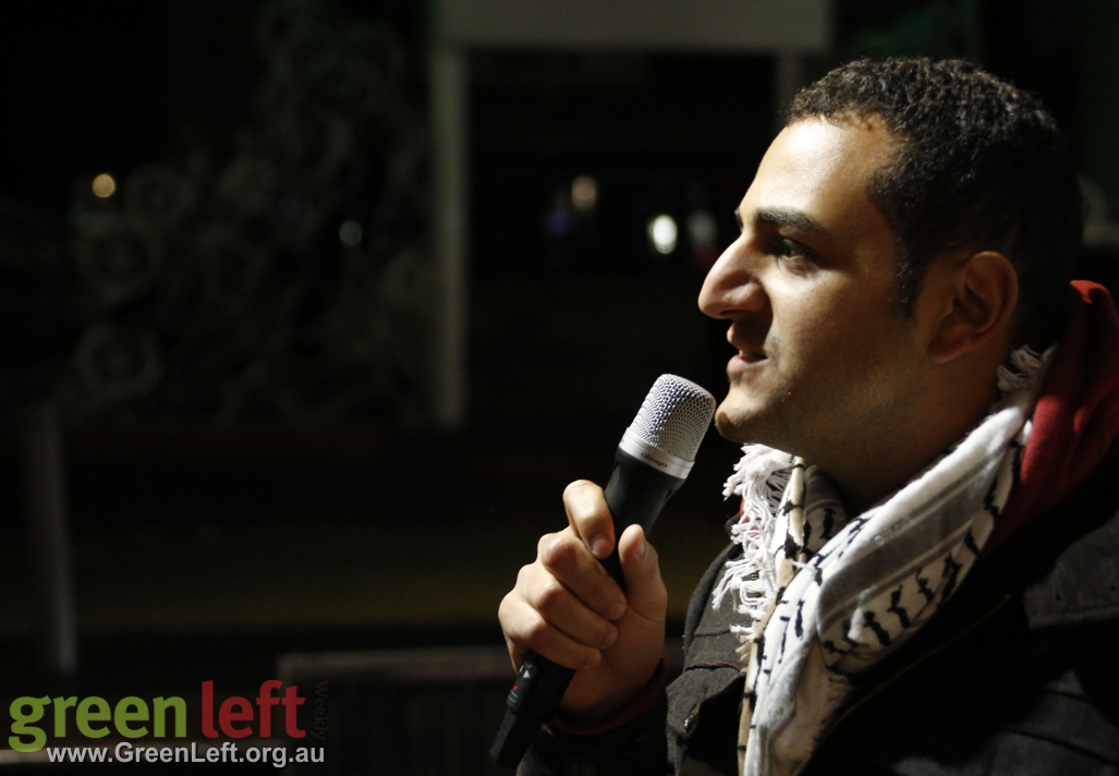 Ayman Qwaider speaking